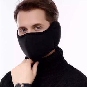Unisex Black Earmuff Mask